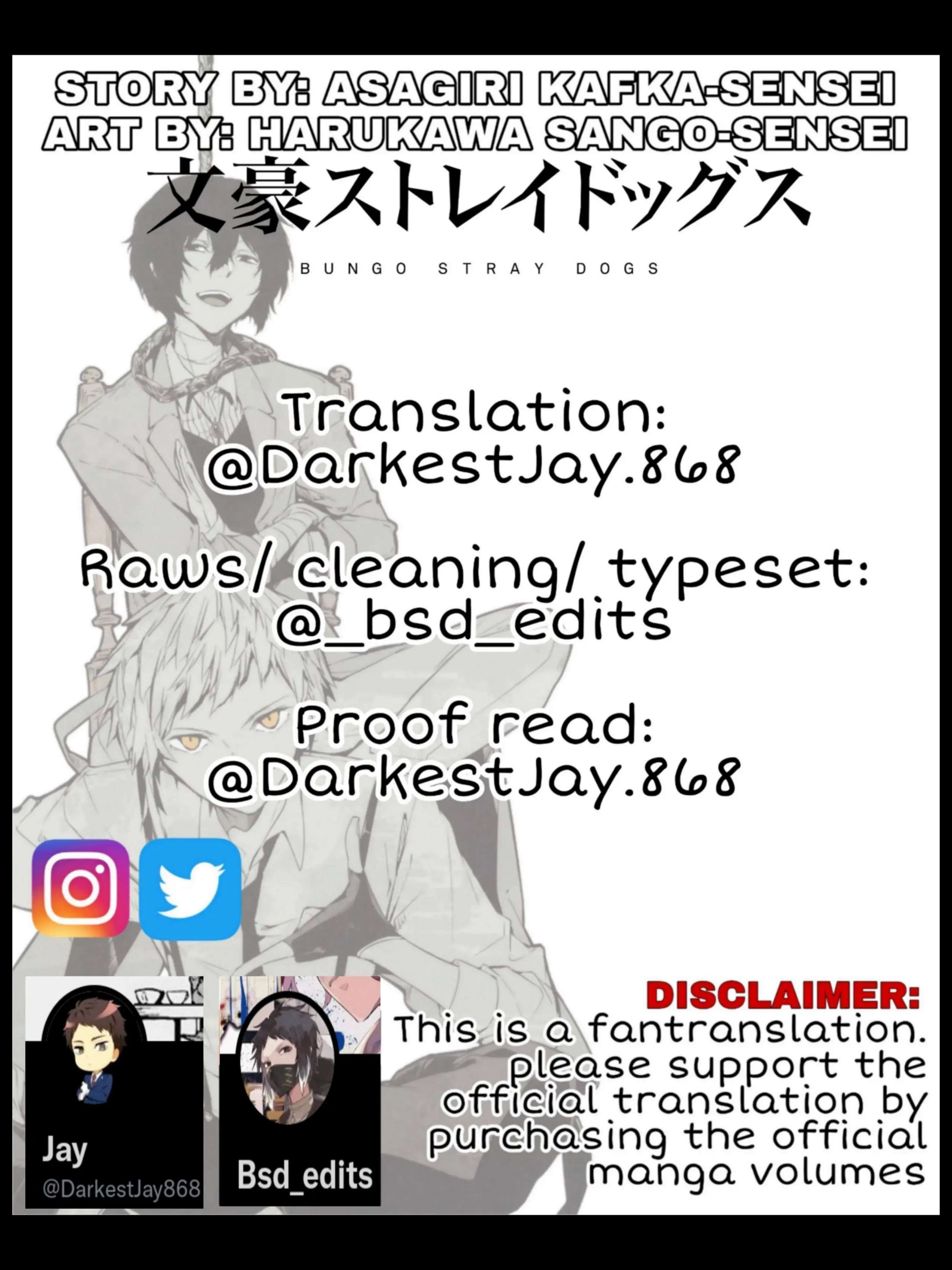 Read Bungou Stray Dogs Manga Online