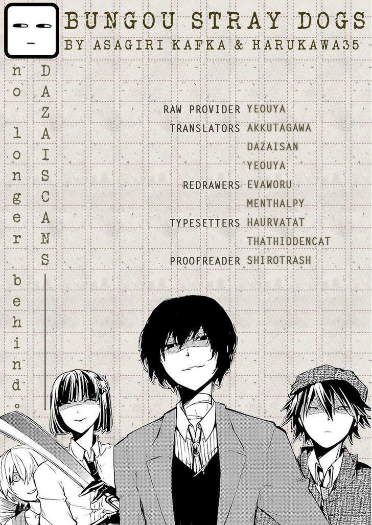 Read Bungou Stray Dogs Manga Online