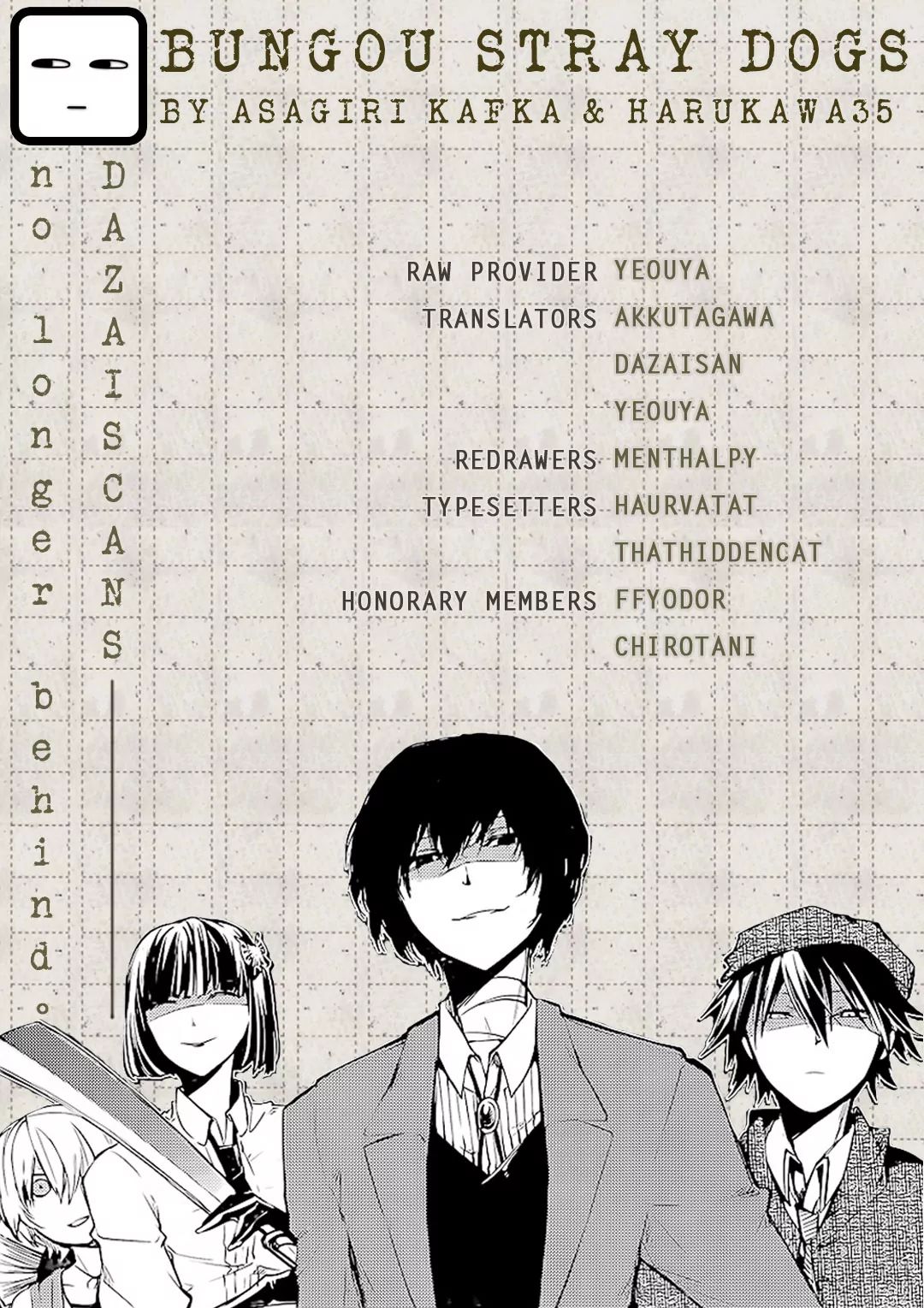 Read Bungou Stray Dogs Manga Online
