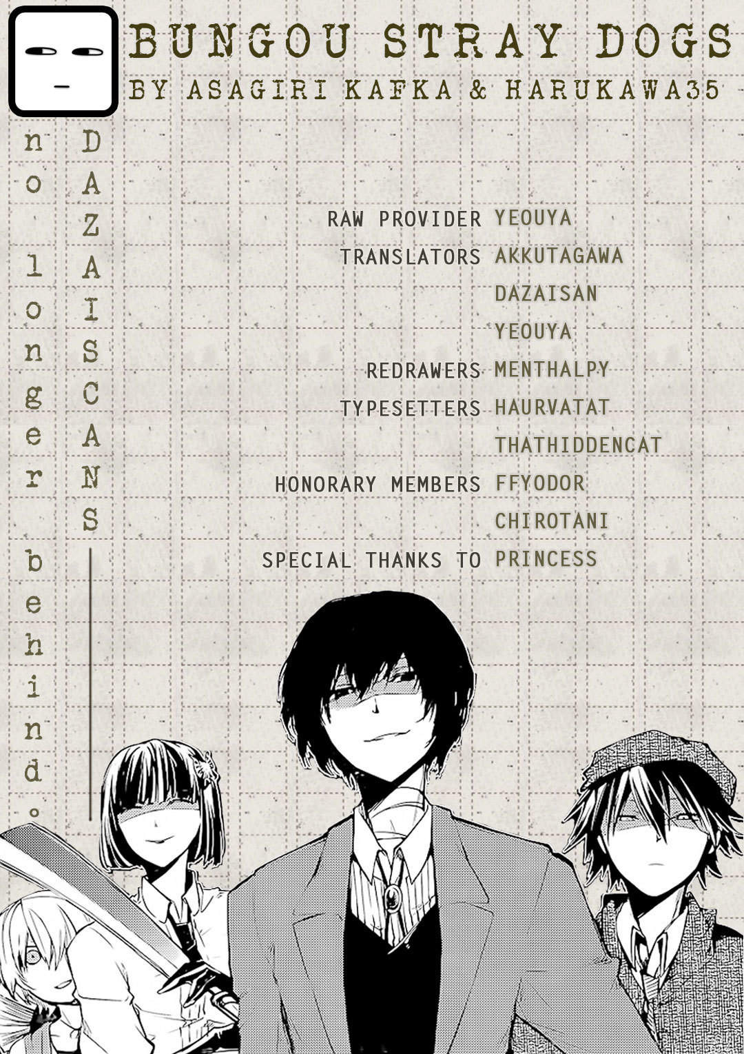 Read Bungou Stray Dogs Manga Online