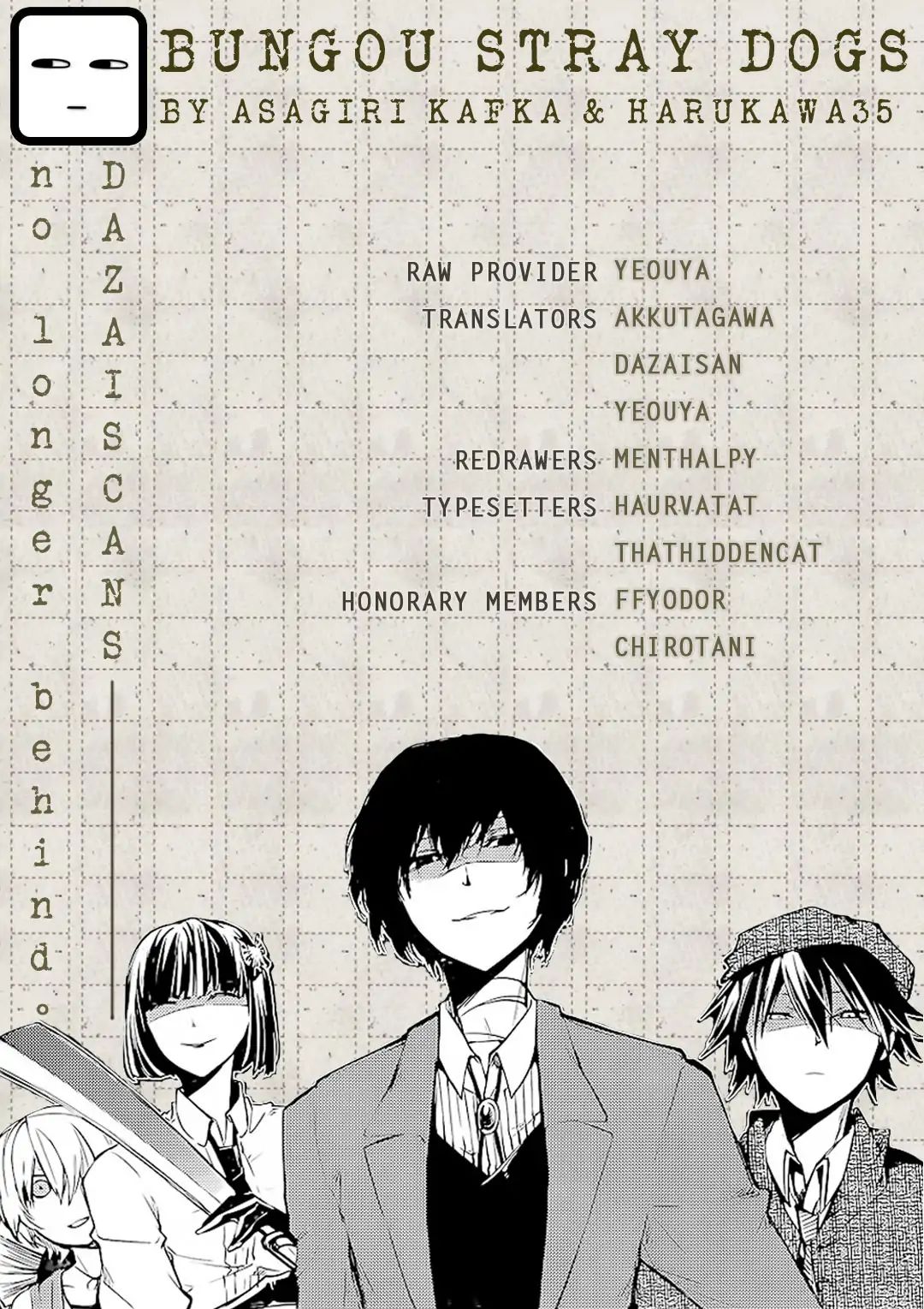 Read Bungou Stray Dogs Manga Online