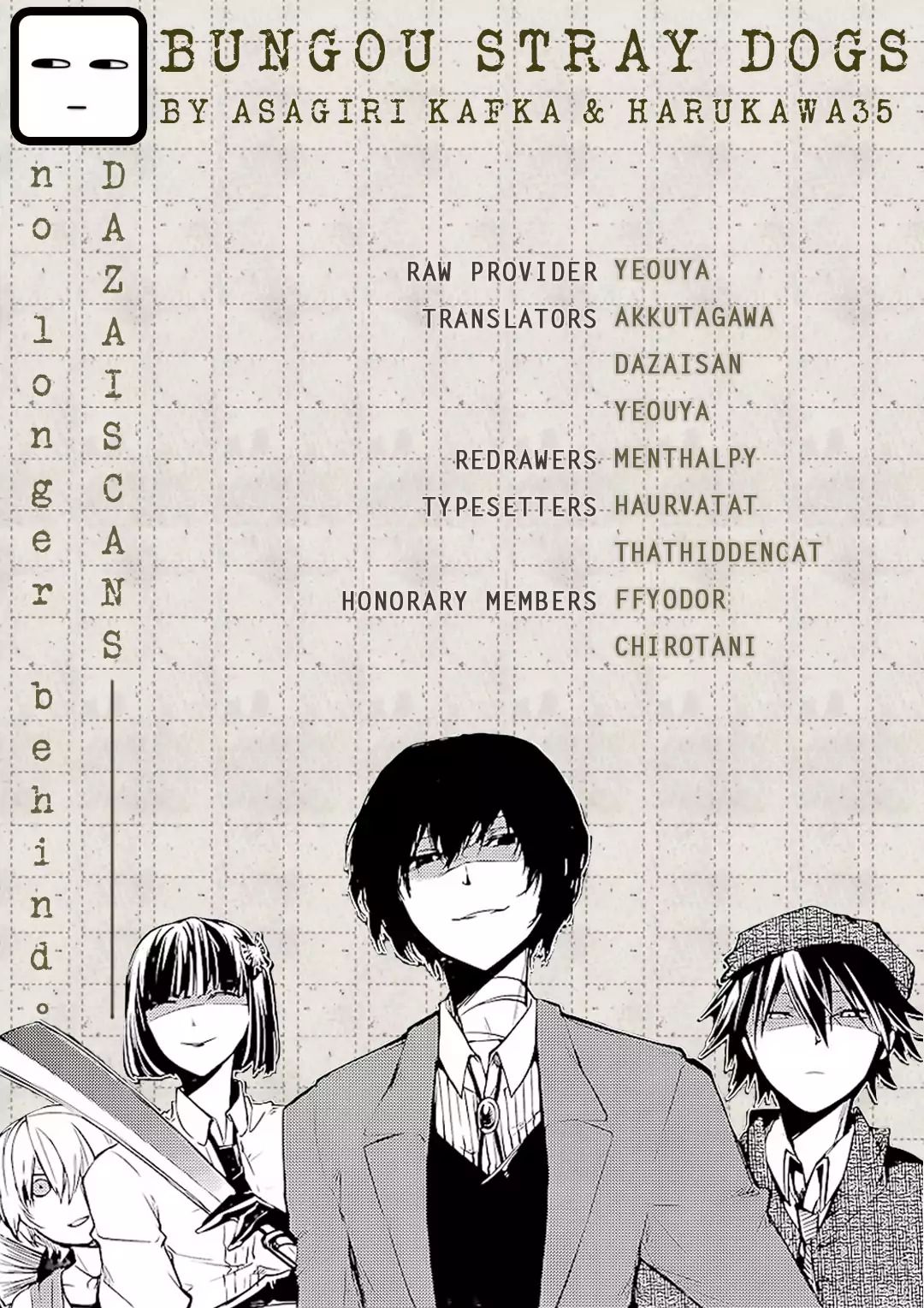Read Bungou Stray Dogs Manga Online