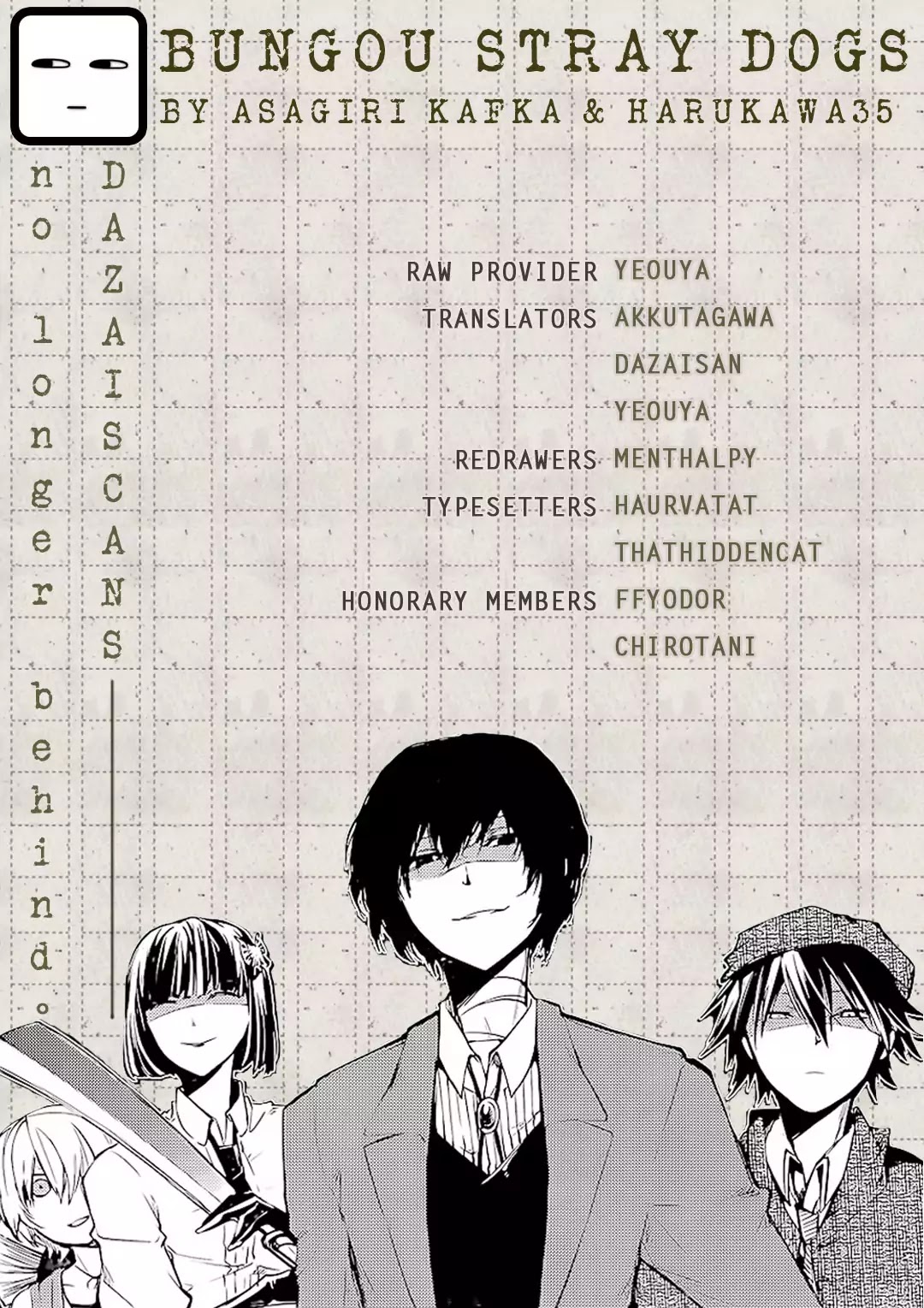 Read Bungou Stray Dogs Manga Online