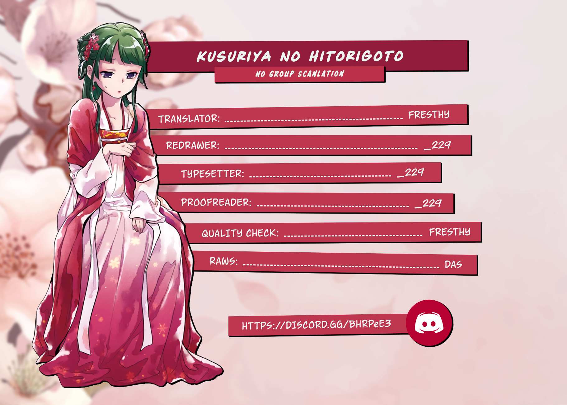 Read Kusuriya No Hitorigoto Manga Online