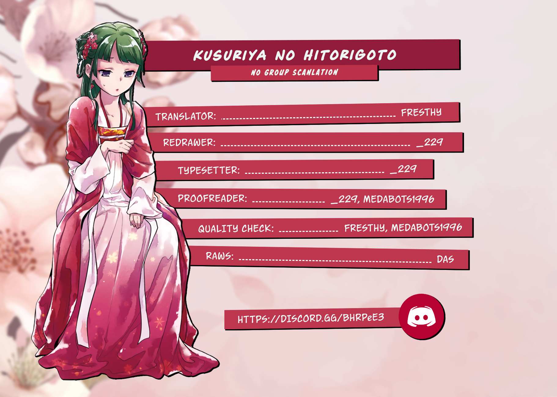Read Kusuriya No Hitorigoto Manga Online