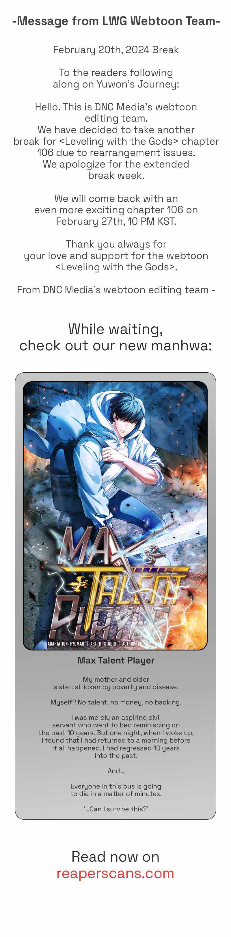 Read Leveling With The Gods Manga Online