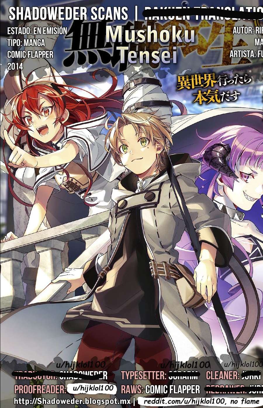 Read Mushoku Tensei - Isekai Ittara Honki Dasu Manga Online