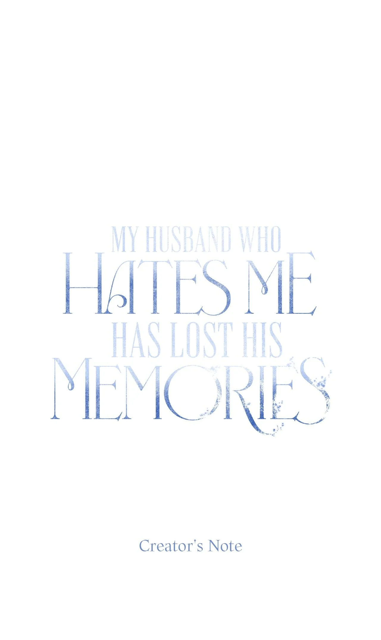 Read My Husband Who Hates Me Has Lost His Memories Manga Online