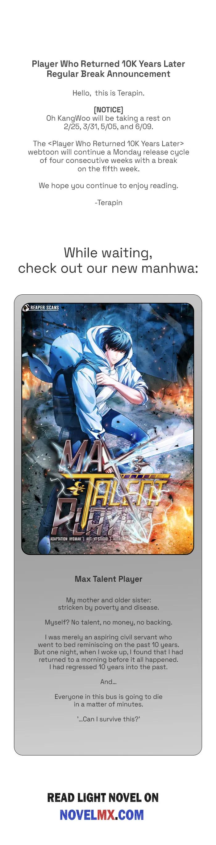 Read Player Who Returned 10,000 Years Later Manga Online