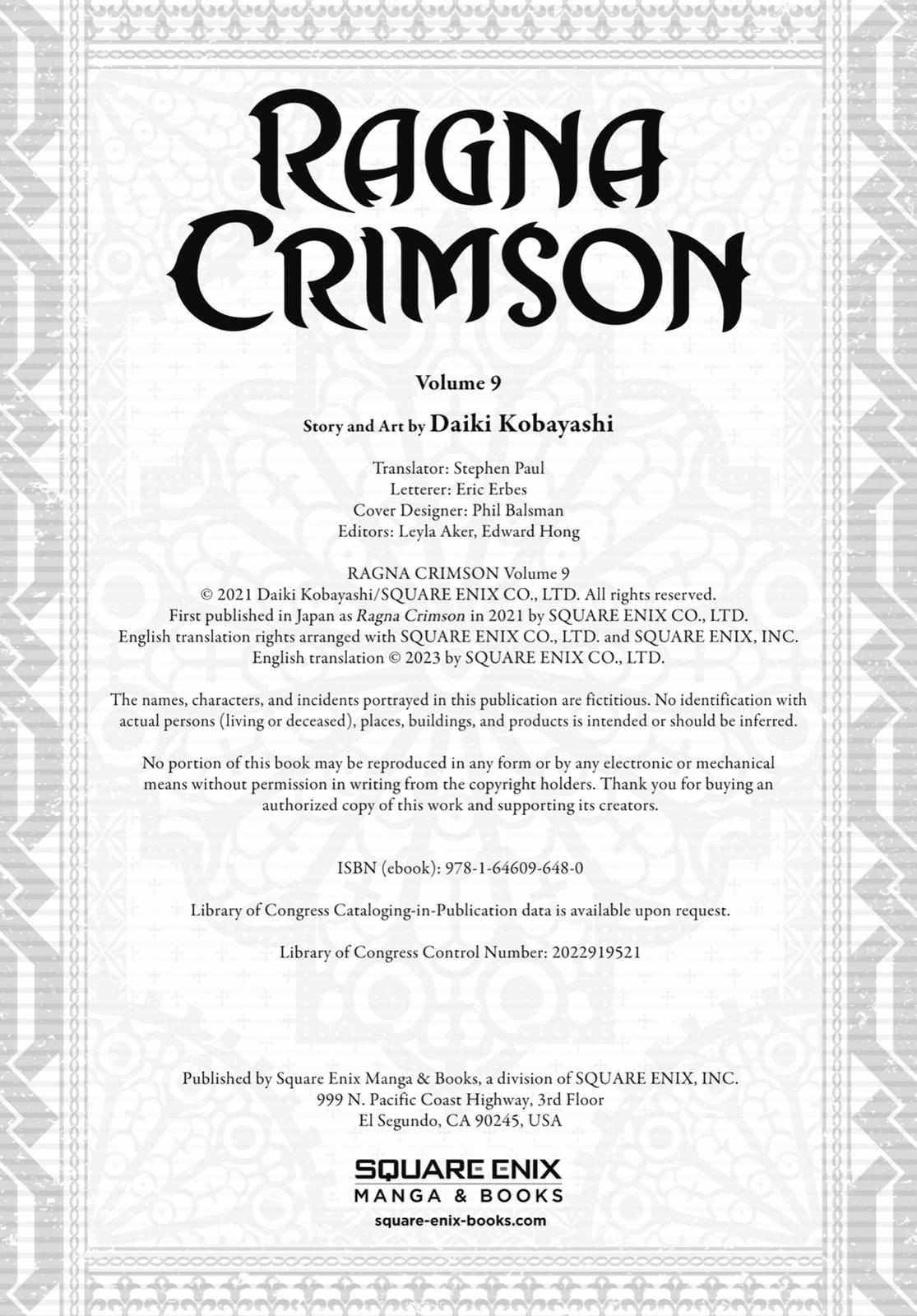 Read Ragna Crimson Manga Online