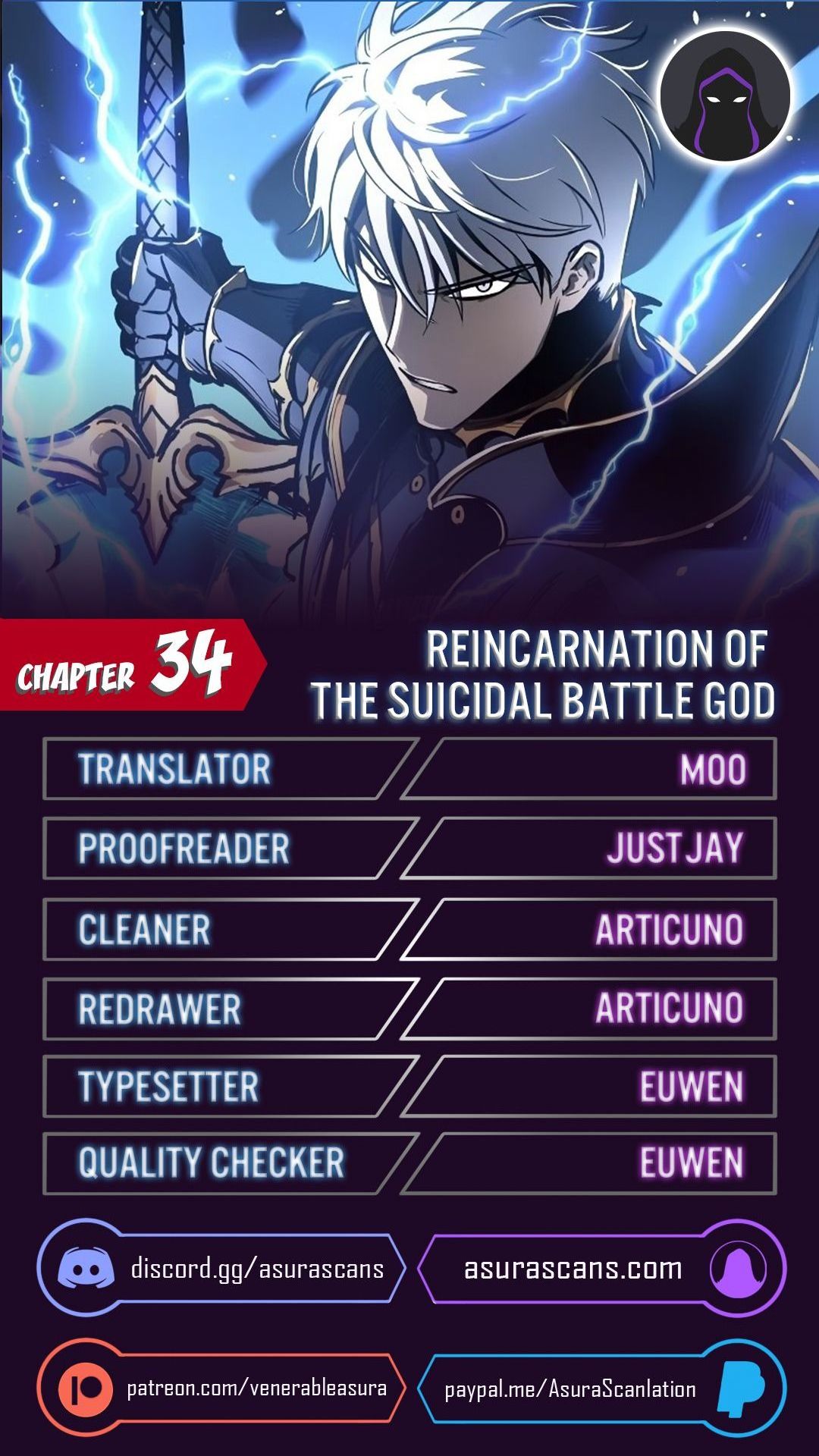 Read Reincarnation Of The Suicidal Battle God Manga Online