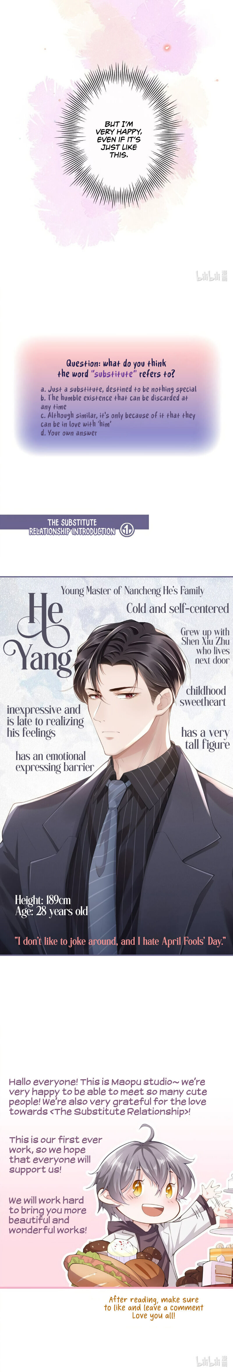 Read The Substitute Relationship Manga Online