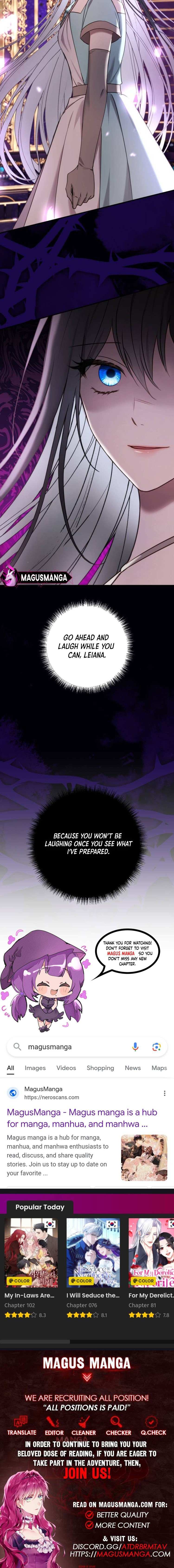 Read The Villainess Just Wants to Live in Peace! Manga Online