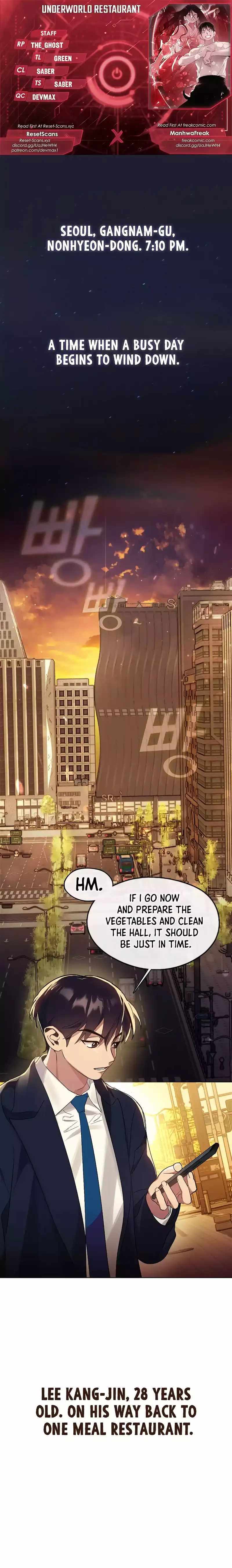 Read Underworld Restaurant Manga Online
