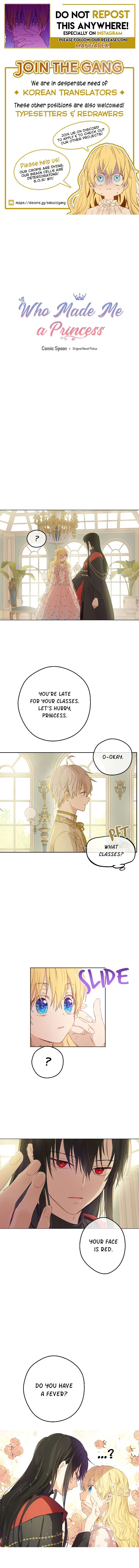 Read Who Made Me A Princess Manga Online