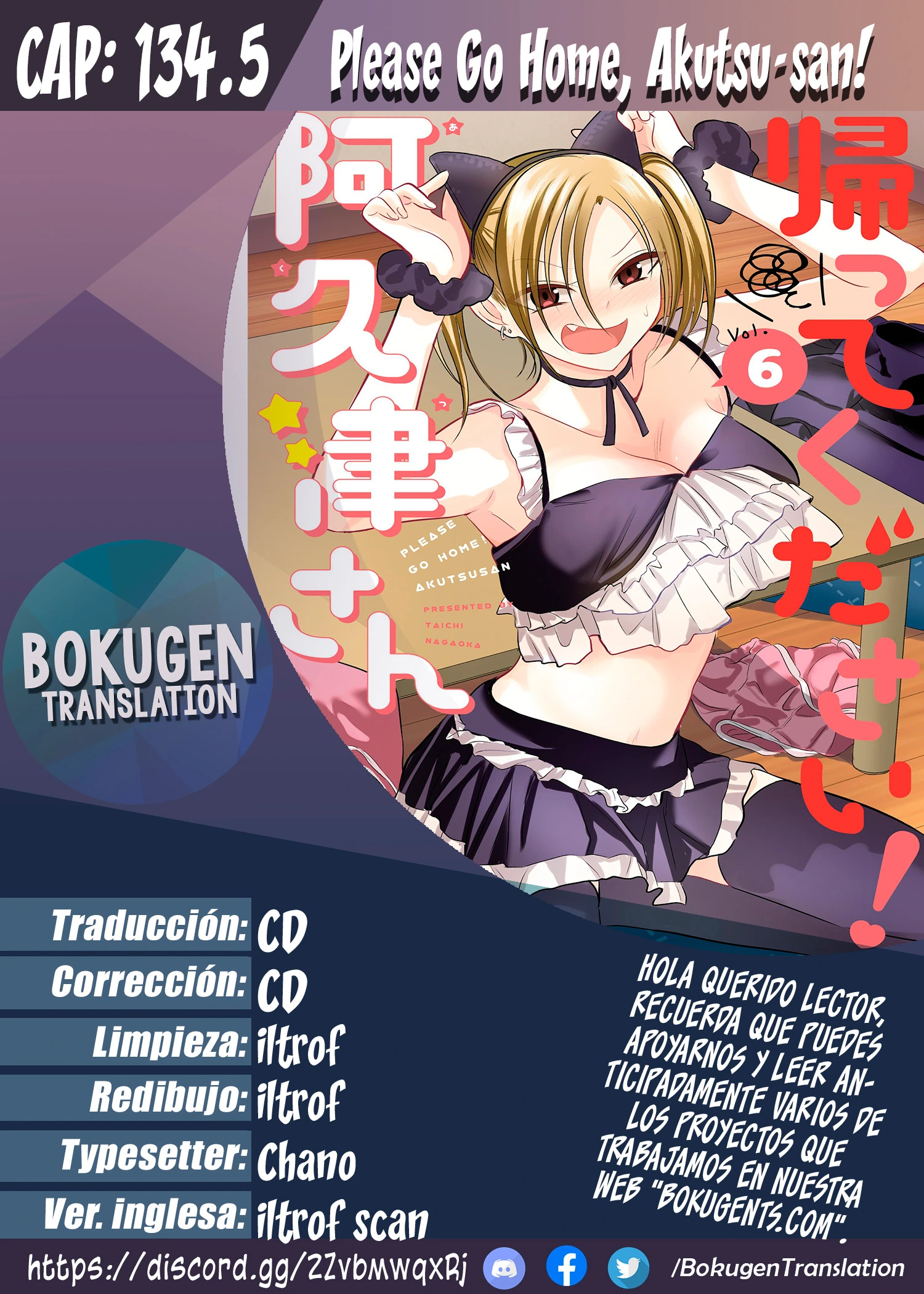 Read Kaette kudasai! Akutsu-san (es) Manga Online
