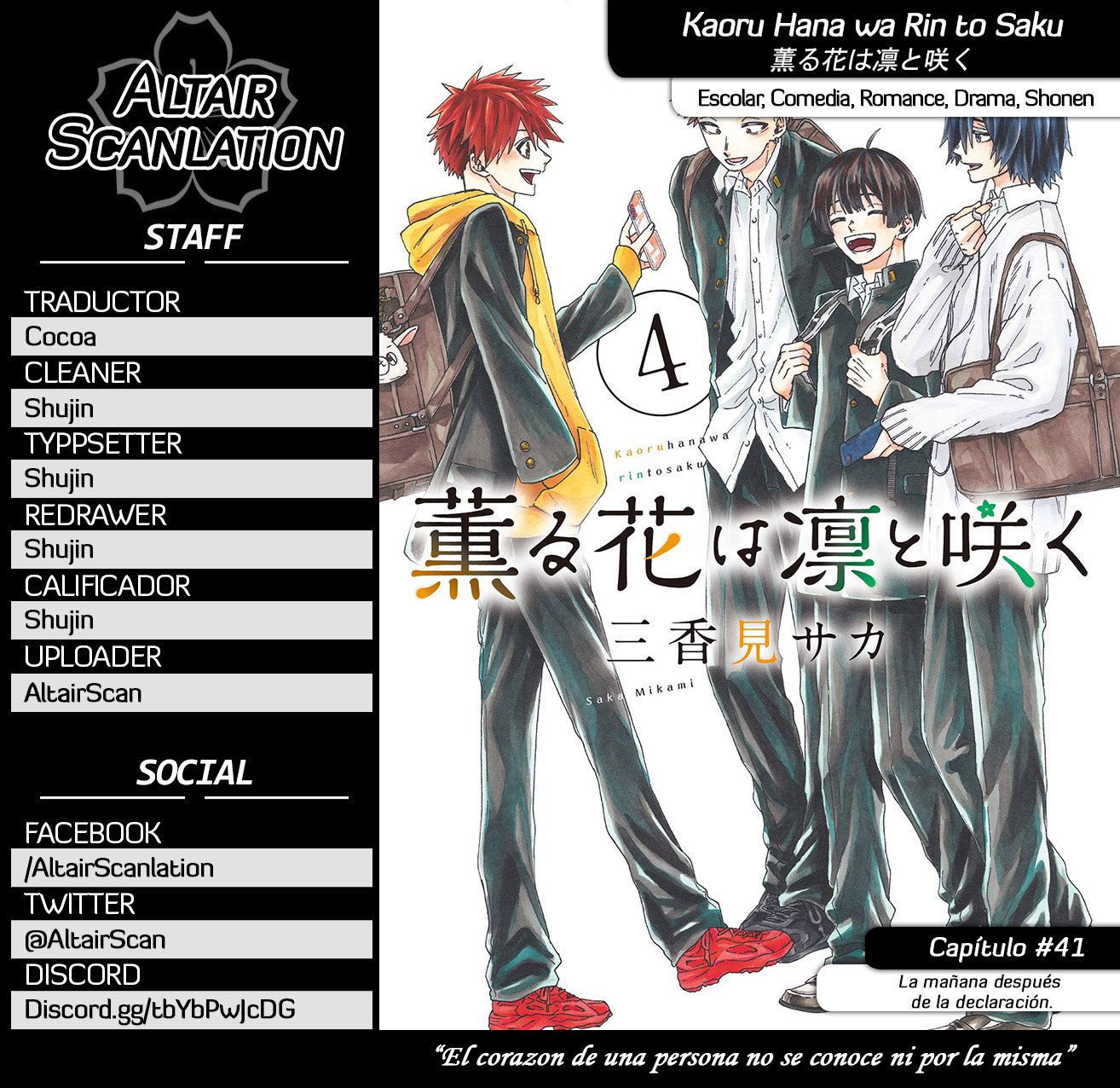 Read Kaoru Hana Wa Rin To Saku (es) Manga Online